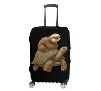 Sloth Riding on Galapagos Tortoise Trendy Suitcase Covers Unisex Luggage Cover Protector Fit 19 to 32 Inch Travel Lover S
