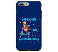 Sloth Riding Scooter Off To Join The Radical Left Agenda Case for iPhone 7 Plus/8 Plus