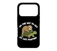Sloth Riding Turtle On The Way To Get My Life Together Lazy Case for iPhone 17 Pro