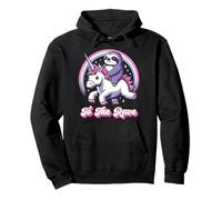 Sloth Riding Unicorn Funny To The Rave Pullover Hoodie