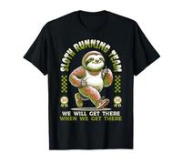 Sloth Running Team Running Gifts Men Women Marathon Sloth T-Shirt