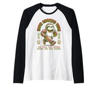 Sloth Running Team Running Outfit Men Women Marathon Sloth Raglan Baseball Tee