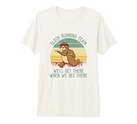 Sloth Running Team We'll Get There Jogger Cardio Sports Premium T-Shirt