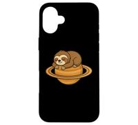 Sloth Saturn Planet Funny Case for iPhone 16 Plus
