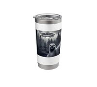Sloth Selfie with UFO - Funny Graphic Alien Lover Stainless Steel Insulated Tumbler