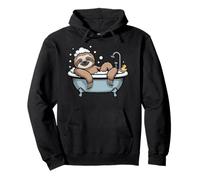 Sloth Sleeping Bathtub Pullover Hoodie