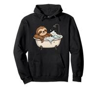 Sloth Sleeping Bathtub Pullover Hoodie