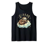 Sloth Sleeping Napping Sloth Lover Sleepy Animal Cloud Tank Top