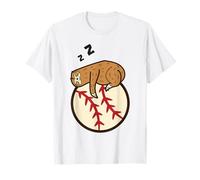 Sloth Sleeping On Baseball T-Shirt