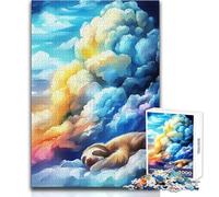 Sloth Sleeping on Clouds Adult Jigsaw Puzzles1000 Pieces Fun Brain Training Learning Game Great Unique Surprise Present Size 50x75cm
