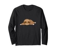 Sloth Sleeping on The Ground Long Sleeve T-Shirt