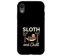 Sloth Slow Life Sloth Yoga Ethical Living Anti-Hustle Case for iPhone XR