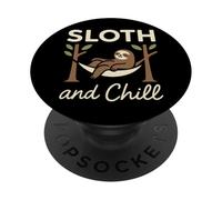 Sloth Slow Life Sloth Yoga Ethical Living Anti-Hustle PopSockets Adhesive PopGrip