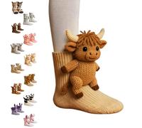 Sloth Socks 3D Knit Animal Socks,2026 New Novelty Floor Sock for Christmas,Cute Novelty Animal Socks,Cute Hand Crochet Knit Sock,Winter Warm Floor socks for Adults,Breathable Anti-Sweat Design