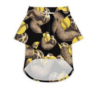 Sloth Softball Love Hawaii Shirt Print Dog Clothes T-Shirt Beach for Puppy Cat S
