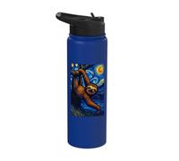 Sloth Starry Night Stainless Steel Insulated Water Bottle