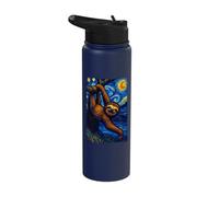 Sloth Starry Night Stainless Steel Insulated Water Bottle