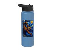 Sloth Starry Night Stainless Steel Insulated Water Bottle