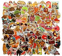 Sloth Stickers Kids Friendly Sticker Decals for Water Bottle Laptop Phone Bicycle Luggage Travel Case,100PCs Sloth Stickers for Kids