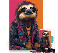 Sloth Street Style 1000 Piece Jigsaws for Teenagers Puzzle Think Toy Stress Relief Sharp Cut Santa Wish List 38x26cm