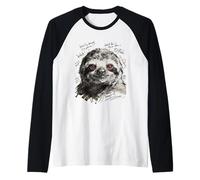 Sloth Street Style Vibes Raglan Baseball Tee