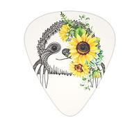Sloth Sunflower Advanced guitar pick 12 pieces Three thicknesses for bass, electric guitar, acoustic guitar bag