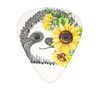 Sloth Sunflower Guitar Picks - Guitar Accessories - Guitar Picks For Acoustic Guitar, Electric Guitar, Bass Guitar For Men Women Professional Guitarist, Musicians And Beginner.