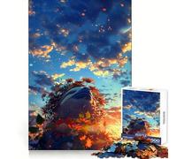 Sloth Sunset Dream 1000 Piece Jigsaw Puzzles for Adults Sharp Logic Toy Home Leisure Tight Cut Heartfelt Gift 38x52cm