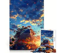 Sloth Sunset Dream 1000 Piece Jigsaw Puzzles for Teenagers Smart Game Bonding Time Image Assembly Fine Art Piece 38x26cm