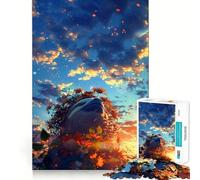Sloth Sunset Dream 1000 Piece Jigsaw Puzzles for Teenagers Smart Game Bonding Time Image Assembly Fine Art Piece 38x26cm