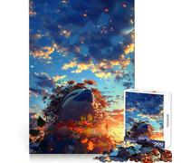 Sloth Sunset Dream Jigsaw Puzzles for Adults 1000 Pieces Strengthen Recall Soothing Fun Quality Edge Lovely Present 50x75cm