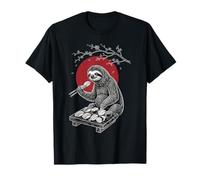 Sloth Sushi Anime Vintage Japanese Food Lover Kawaii T-Shirt