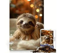 Sloth Take A Bath 1000 Piece Jigsaw Puzzle for Teenagers Clear Logic Toy Calm Pastime Perfect Cut Classic Gift 50x75cm