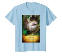 Sloth Tarot Card T-Shirt, Youth, Baby Blue, X-Small