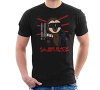 Sloth Terminator Ill Be Back After The Nap Men's T-Shirt Black