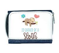 Sloth Three I'd Rather be a Sloth Statement Stylish Ladies Purse