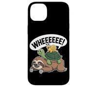 Sloth Turtle Snail Piggyback Funny Animal Lover Running Wild Case for iPhone 14 Plus