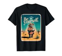 Sloth Ufo, Coffee in a Desert Vintage Be Yourself T-Shirt