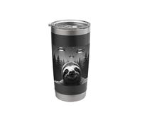 Sloth UFO Encounter Under Starlit Sky Stainless Steel Insulated Tumbler