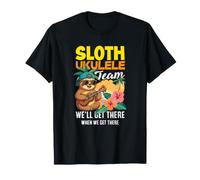 Sloth Ukulele Team Funny Tropical Animal Musician T-Shirt