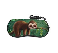 Sloth Ultra Light glasses case, Porteble Travel Slip in Eyeglasses Bag Sunglasses Pouch Holder with Belt Clip