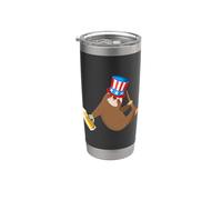 Sloth Uncle Sam 4th of July Stainless Steel Insulated Tumbler
