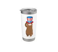 Sloth Uncle Sam 4th of July Stainless Steel Insulated Tumbler