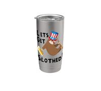 Sloth Uncle Sam 4th of July Stainless Steel Insulated Tumbler