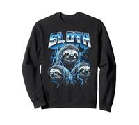 Sloth Vintage 80s Retro Funny Animal Sloth 90's Men Women Sweatshirt