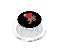Sloth with a big Heart PopSockets PopGrip for MagSafe