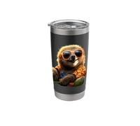 Sloth with Sunglasses Lazybones Sloth Lover Cute Sloths Stainless Steel Insulated Tumbler