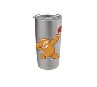 Sloth with Table Tennis Bat Ball Ping Pong Table Tennis Stainless Steel Insulated Tumbler
