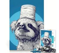 Sloth with Toilet Paper On 1000 Piece Jigsaw Puzzles for Adults Sharp Logic Toy Home Leisure Tight Cut Heartfelt Gift 38x26cm