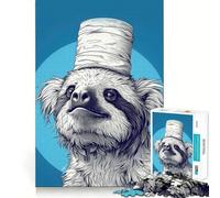 Sloth with Toilet Paper On Jigsaw Puzzles 1000 Pieces for Teenagers Memory Upgrade Relaxing Fun Sharp Cut Art Collection Piece 50x75cm
